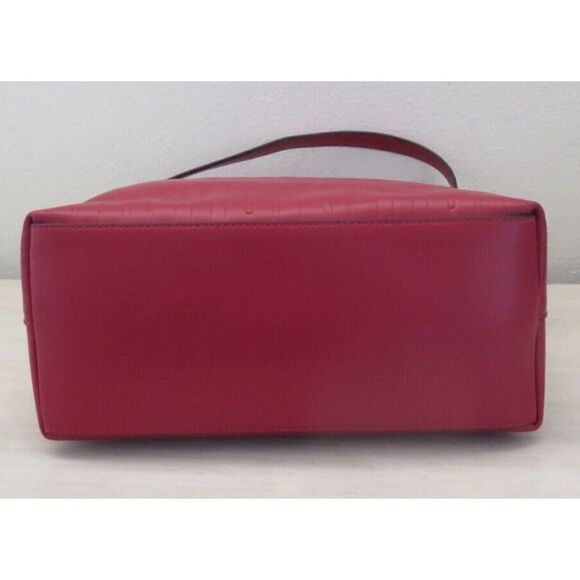 DKNY R13JVP96 Red Signature Logo Jody Drawstring Bucket Tote Shoulder Bag $178 - Picture 10 of 14